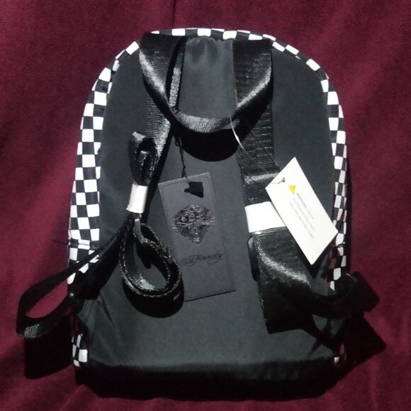 Checkered Ed hardy mini backpack main image 7